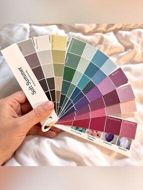 Soft Summer Color Swatch Fan Deck - Personal Color Seasonal analysis